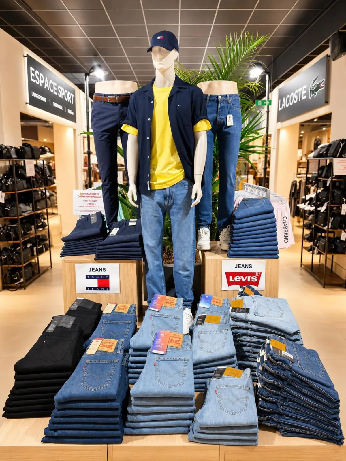Intérieur de la boutique Planète Mode à Givors