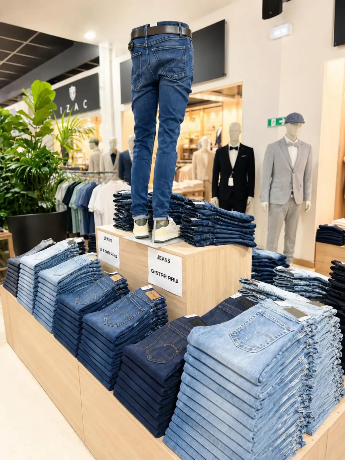 Intérieur de la boutique Planète Mode à Givors